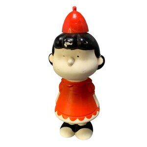 Vintage Avon Lucy Bubble Bath Figurine 4 Fl Oz Peanuts Comic Character 1970s Col